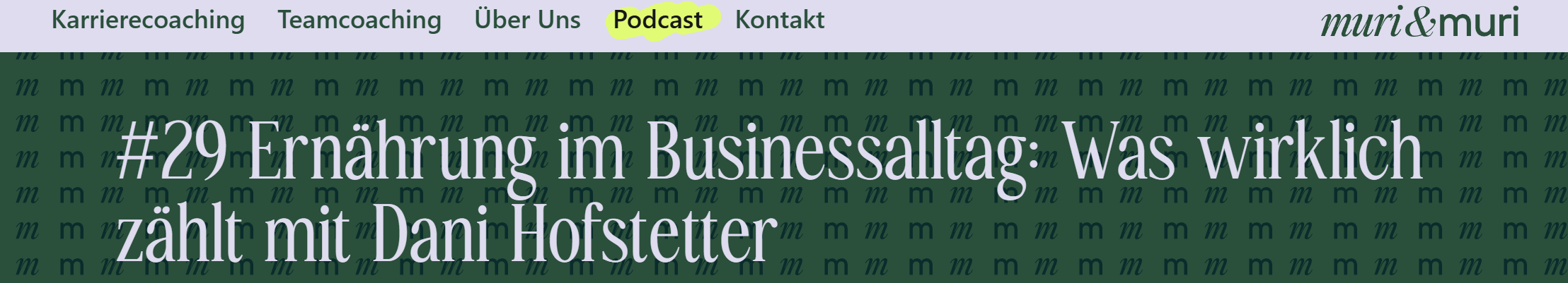 Team­works pod­cast: Nutri­tion in business